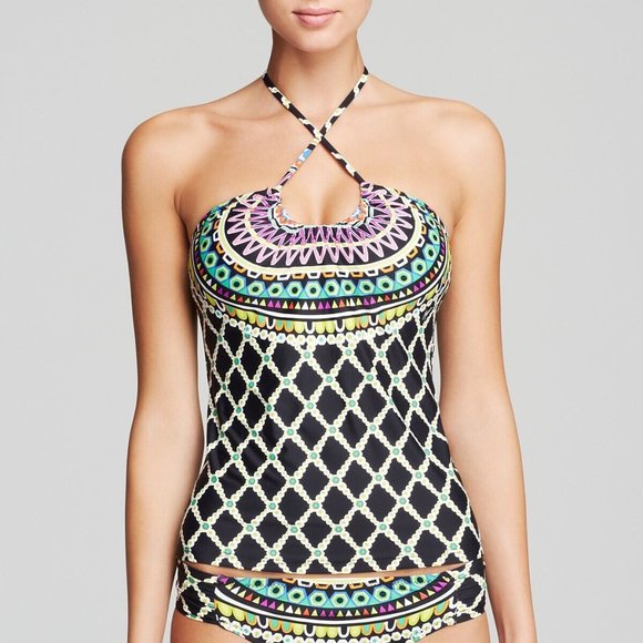 Trina Turk Swim Trina Turk Sz 4 Kon Tiki Diamond Trellis Halter